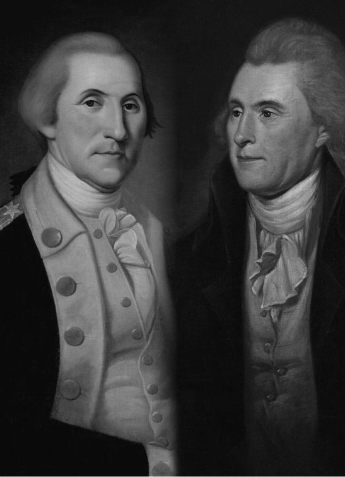 George Washington and Thomas Jefferson.